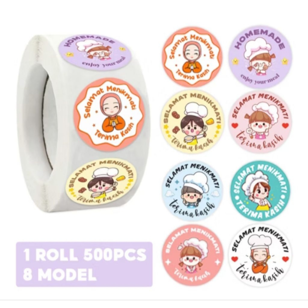 Label Stiker Selamat Menikmati & Thank You