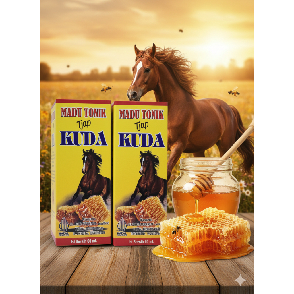 Madu Tonik Kuat Lelaki Cap Kuda BPOM Asli dari madu hutan madu organik
