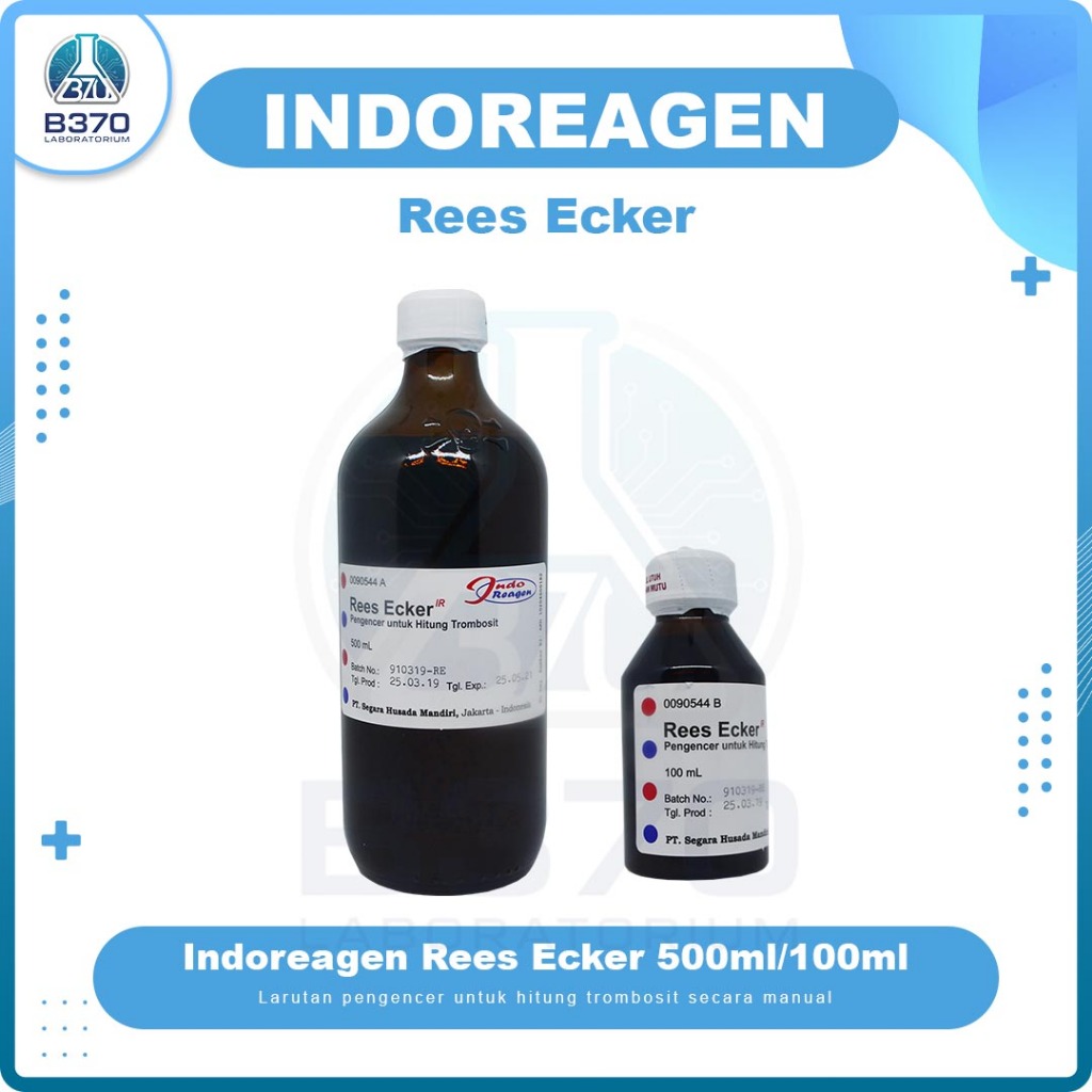 Indo Reagen Rees Ecker / Trombosit RE 500ml 100ml