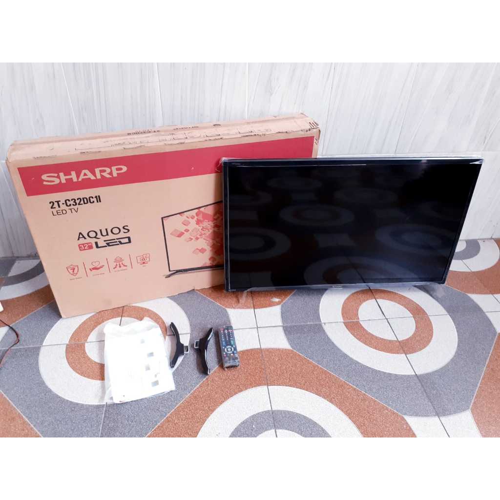 TV LED SHARP 32IN DIGITAL TV KONDISI NORMALMULUS