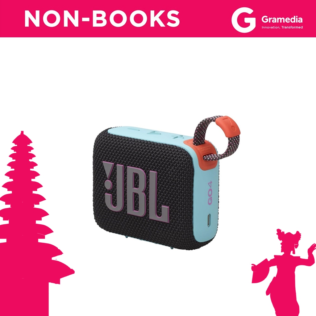 Gramedia Bali - JBL JBL GO 4 BLACKO / SPEAKER JBL GO 4 BLACKO