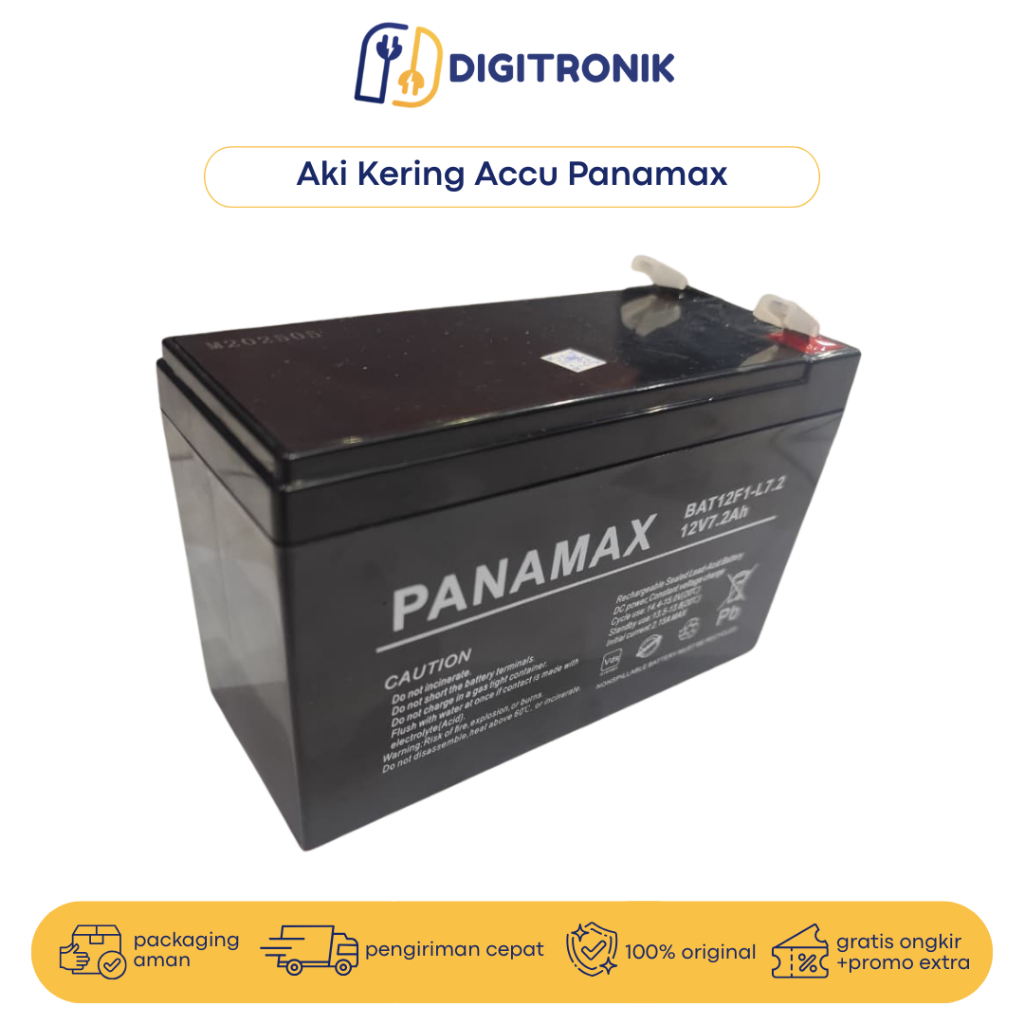 Aki Kering Accu Panamax 7,2Ah 12V