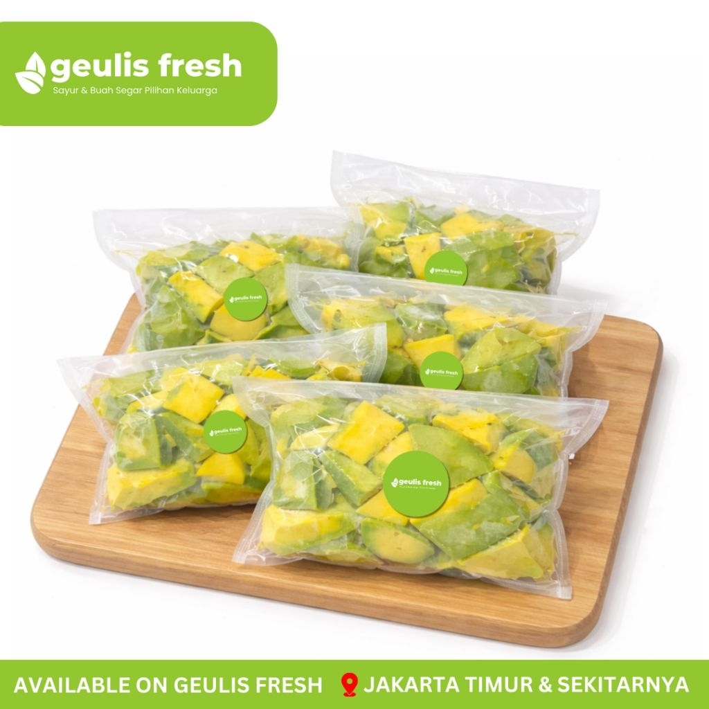 Alpukat Mentega Beku Frozen Super 500gr Frozen Avocado 500gr | Sayur Buah Segar Jakarta Timur Geulis