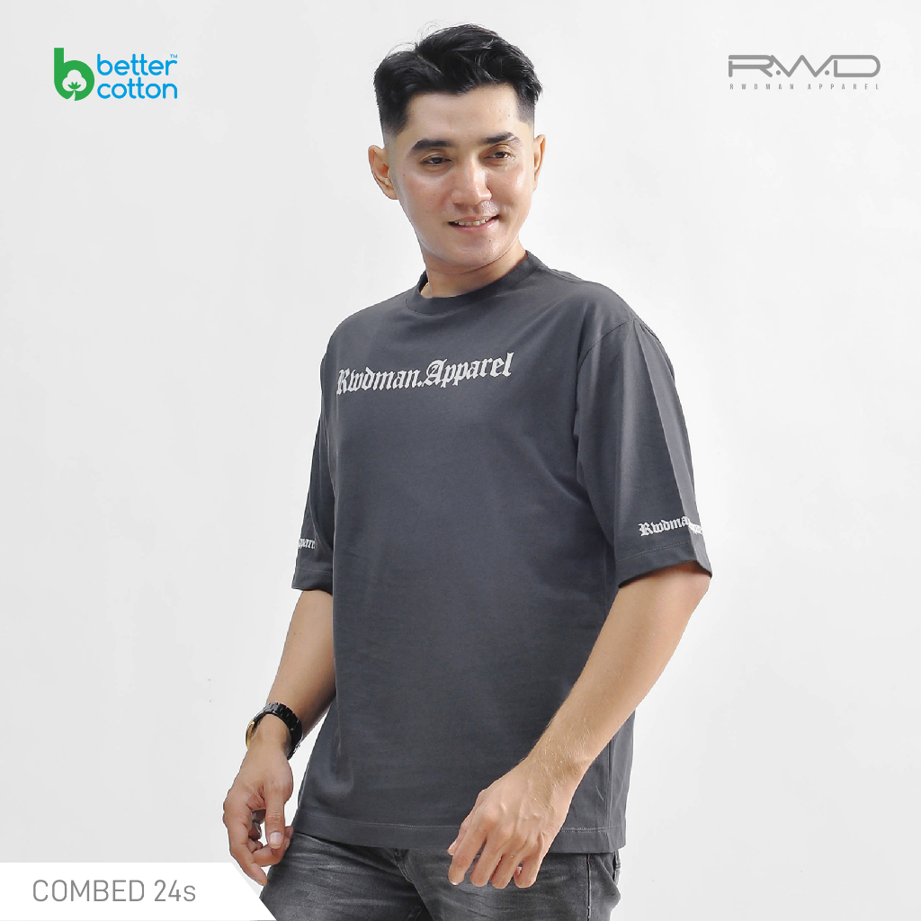 RWDMAN - Cotton BCI T-Shirt Pria Boxy Old British EG 22.001