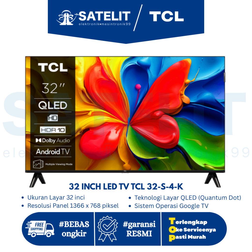 32 INCH LED TV TCL 32-S-4-K