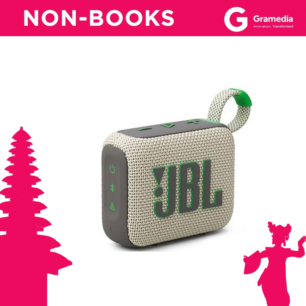 Gramedia Bali - JBL JBL GO 4 SAND / SPEAKER JBL GO 4 SAND