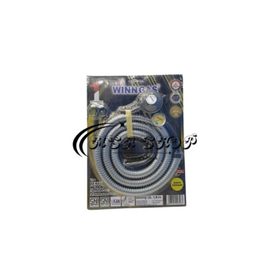 Selang Gas + Regulator/ selang gas dan regulator Winn gas