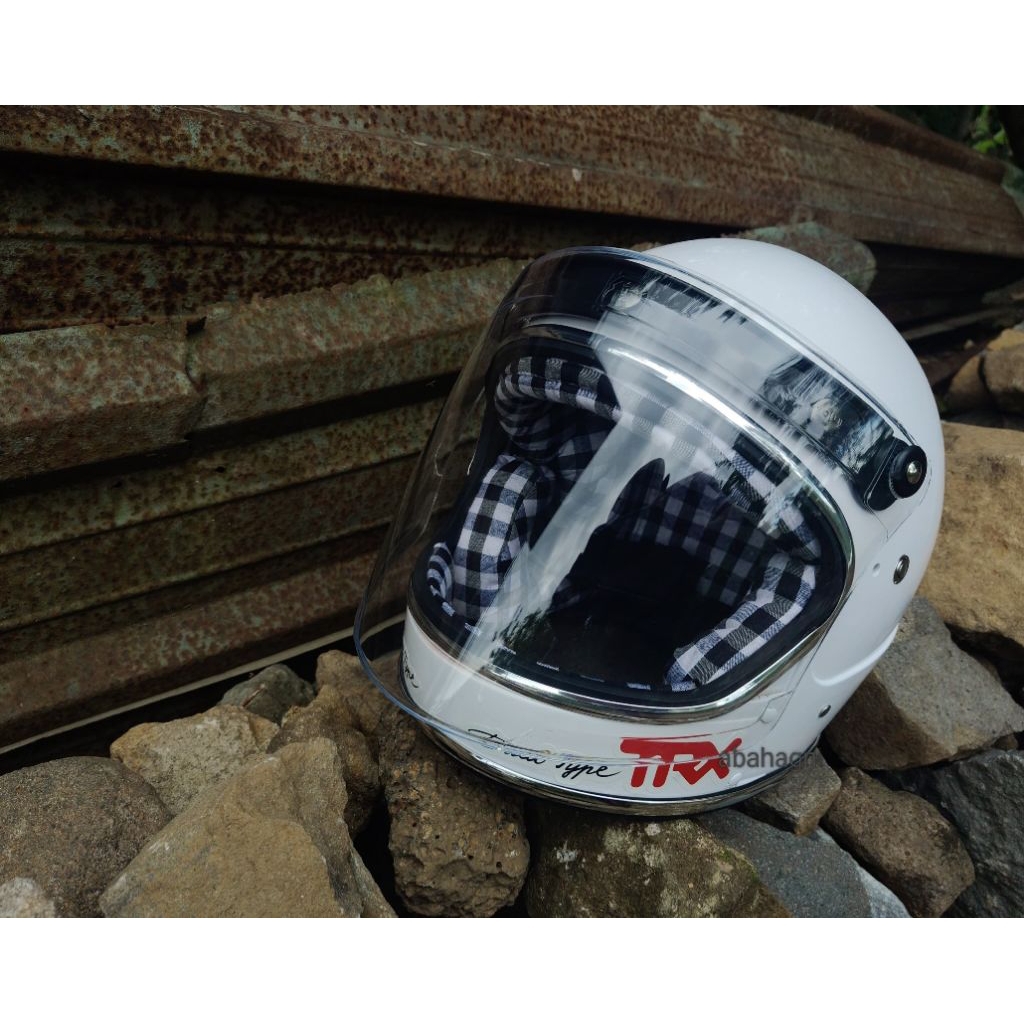 HELM TRX CUSTOM KACA VENOM BOS