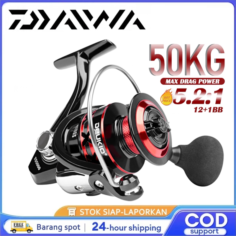 2026 DAIWA Reel pancing Spinning Reel max drag 20kg FS 2000-7000 model cocok untuk memancing di laut