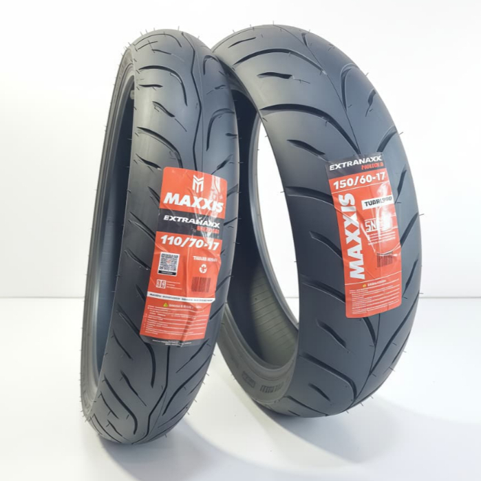 BAN MOGE RING 17 MAXXIS  EXTRAMAXX 110/70-17 & 150/60-17 TUBELESS