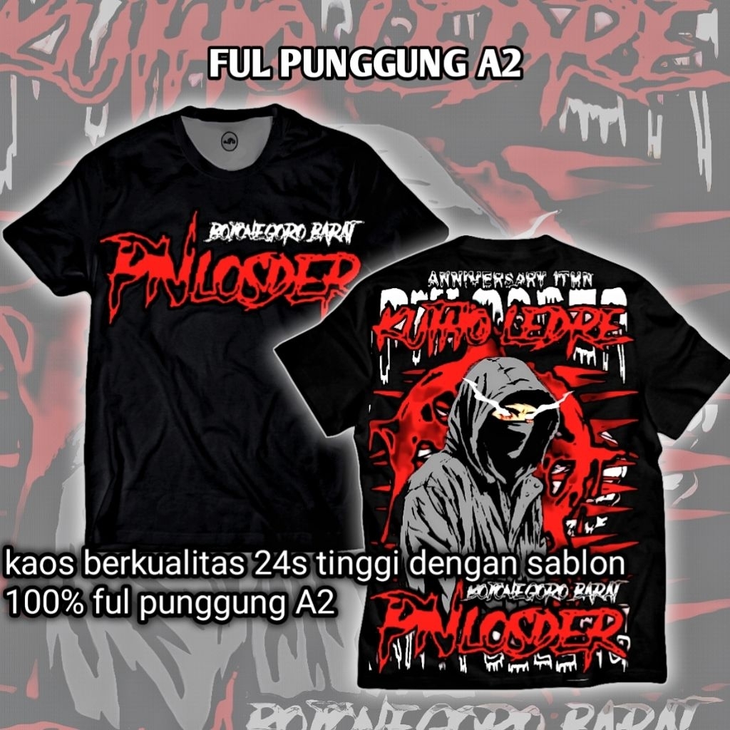 kaos PN LOSS DER pagarnusa terbaru  kaos distro disain terbaru PN LOSS DER psnu pagarnusa ful punggu