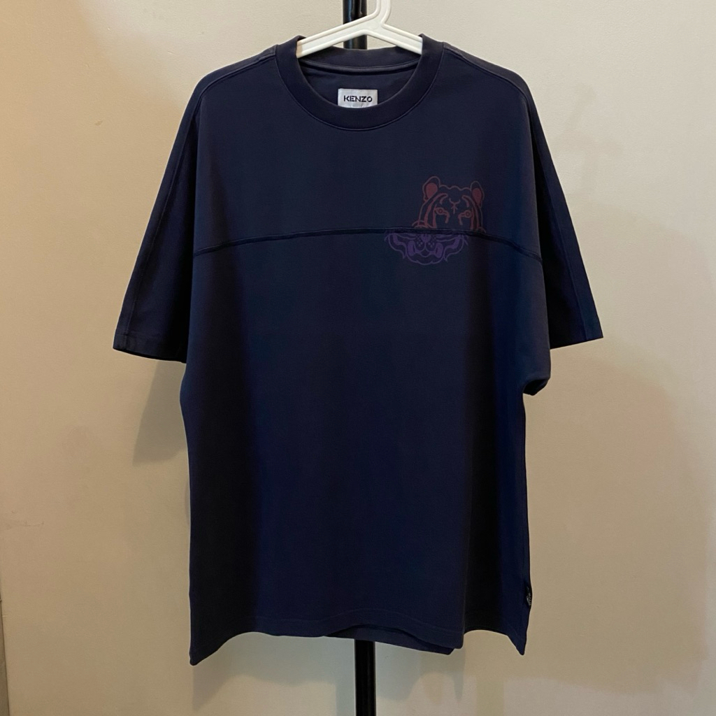 KENZO TIGER TSHIRT NAVY STITCHED