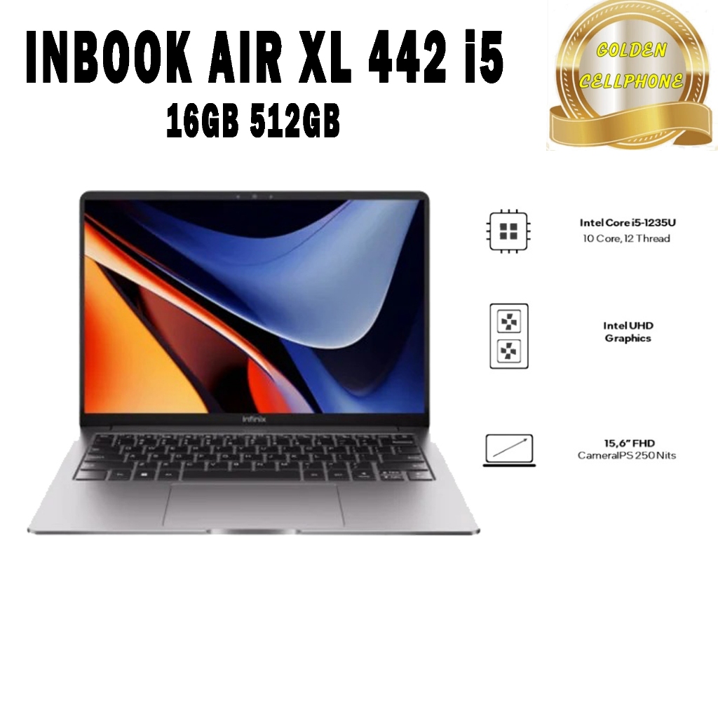 LAPTOP INFINIX INBOX AIR XL442 i5 16/512 GARANSI RESMI