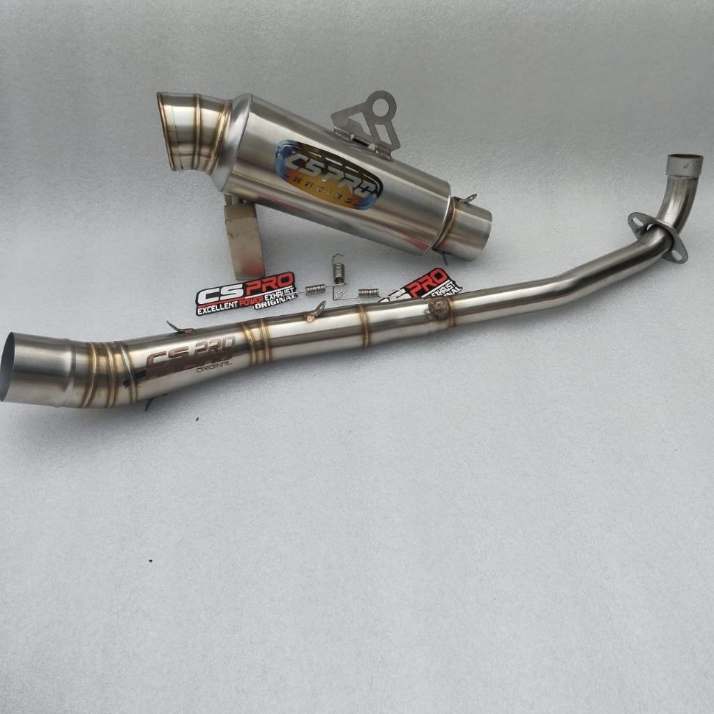 Knalpot Cs pro racing for Jupiter z Vega R/Zr Jupiter Z1 Supra 110/125 Smash Revo lama Revo fit Revo