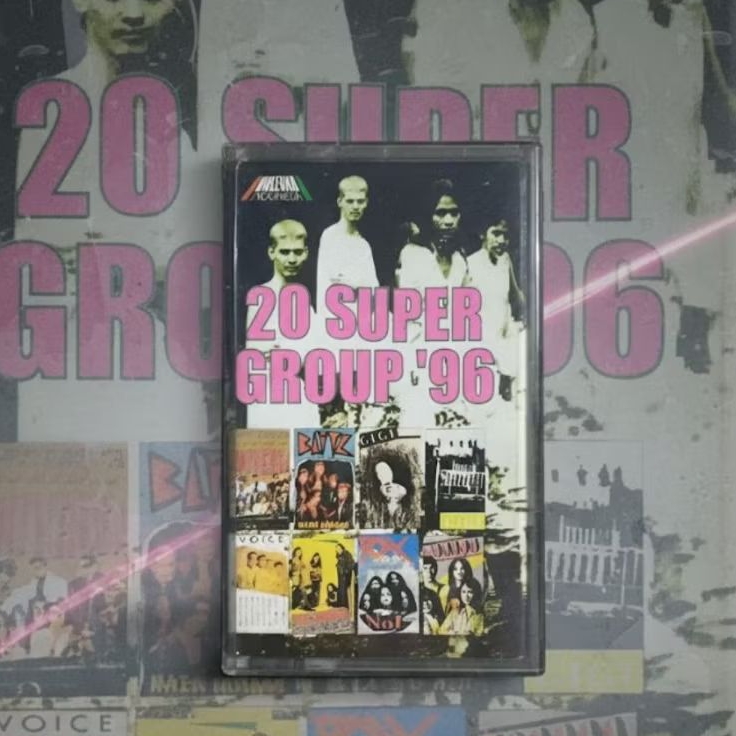 Kaset 20 Super Group 96/ Ada Lagu Dewa Versi Vokalis Powerslaves / Mulus / Voodoo, Blitz, Roxx, Ucam