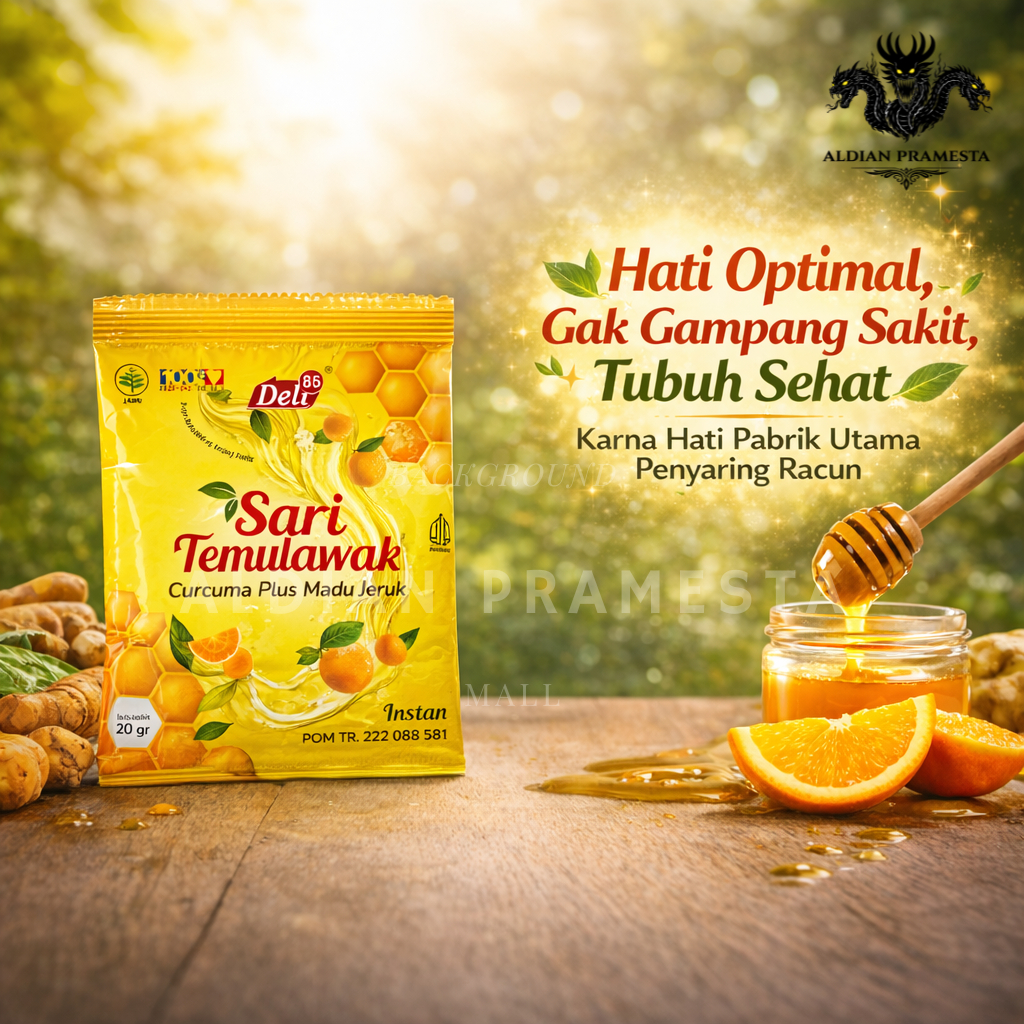 Sari Temulawak 85 Instan Plus Madu Jeruk Sachet 1 x 20 G