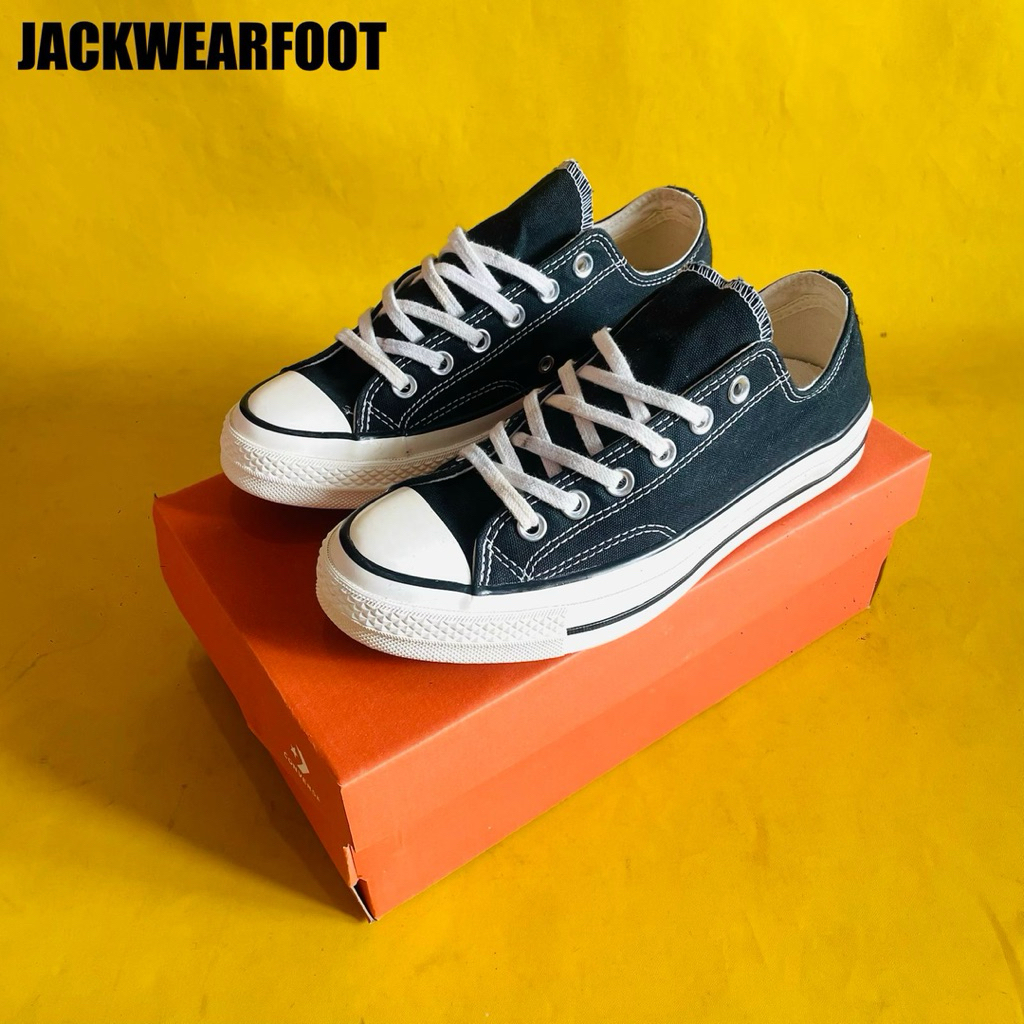 CONVERSE 70s Low Black White Egret 100% ORIGINAL