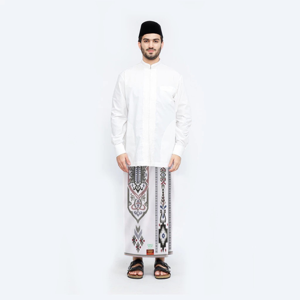 Sarung BHS Infinity Gold Motif V32 EKB SJ Putih