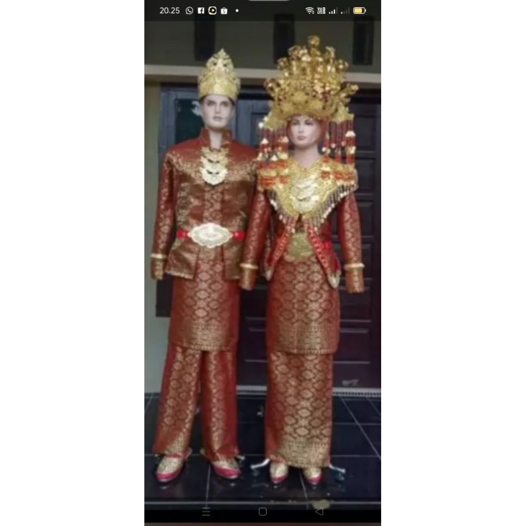 baju pengantin songket Palembang