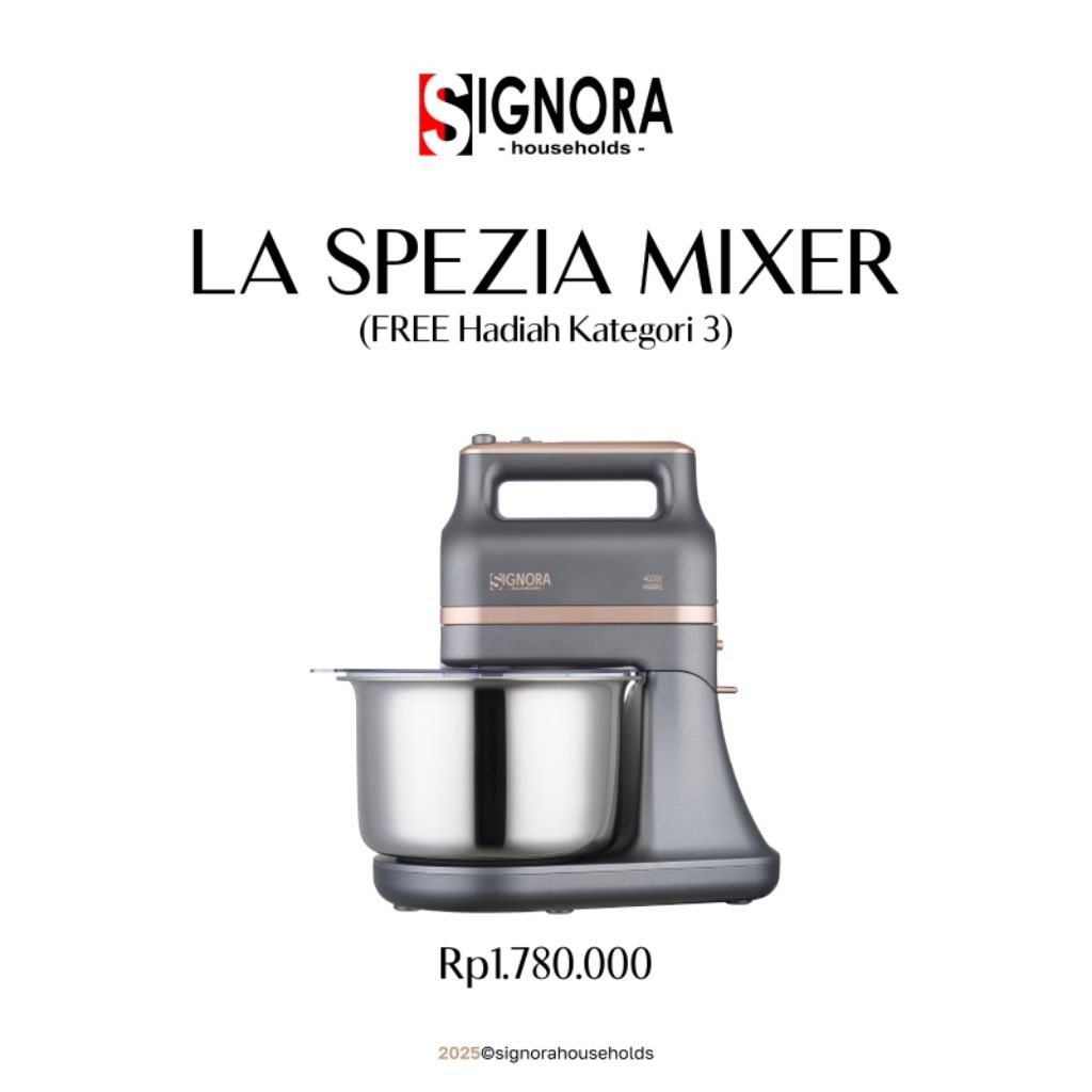 MIXER LA SPEZIA SIGNORA/HAND MIXER/STAND MIXER
