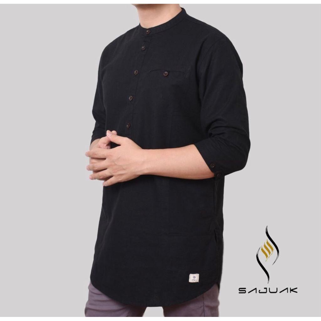 SAJUAK Baju Koko Kurta (Kurta 3/4) || Kurta Pakistan || Baju Koko Pria || Baju Muslim Pria