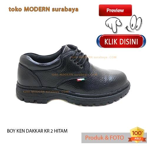 BOY KEN DAKKAR KR 2 HITAM sepatu kerja pantovel pria safty terbaru