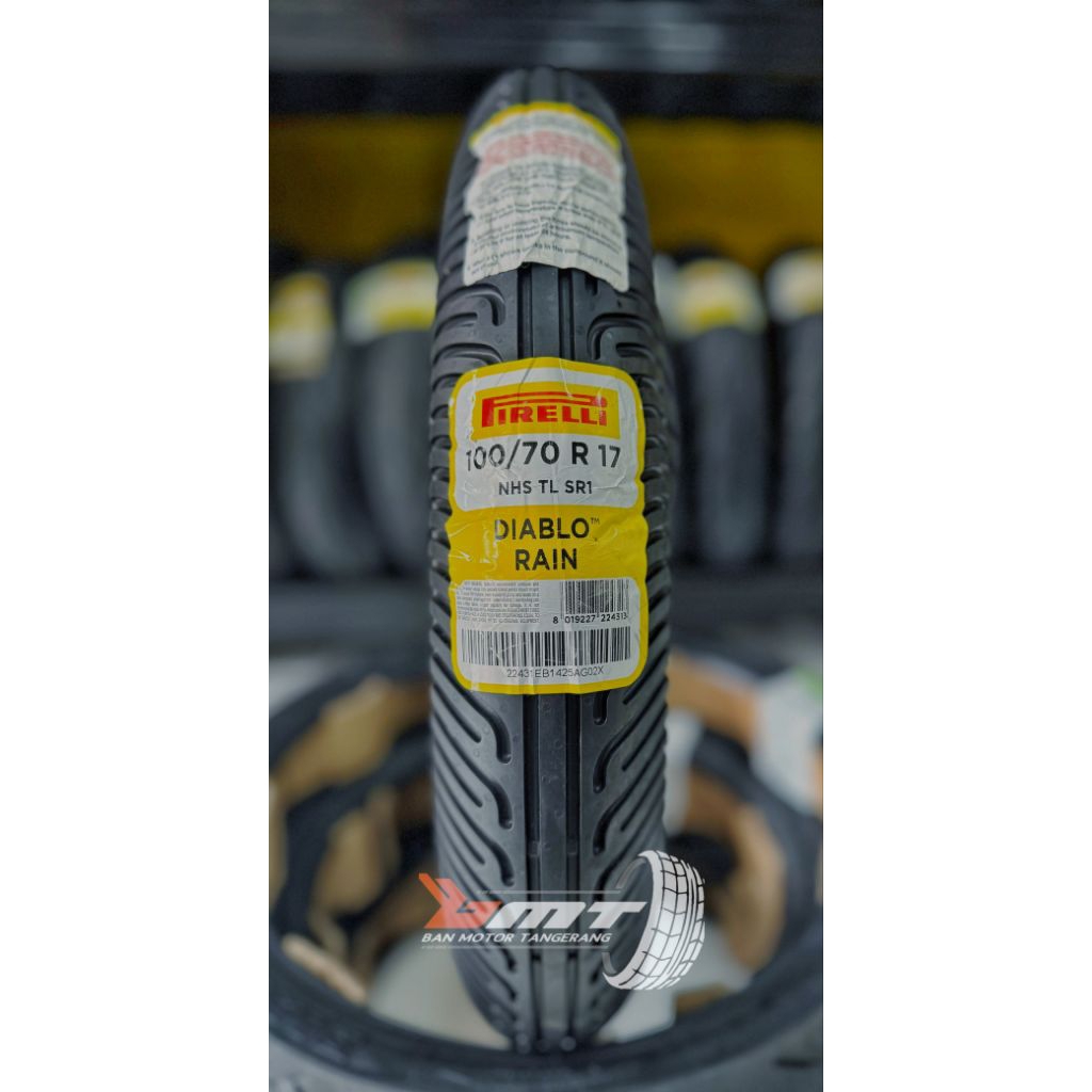 Pirelli Diablo Rain ukuran 100/70-17 soft compound