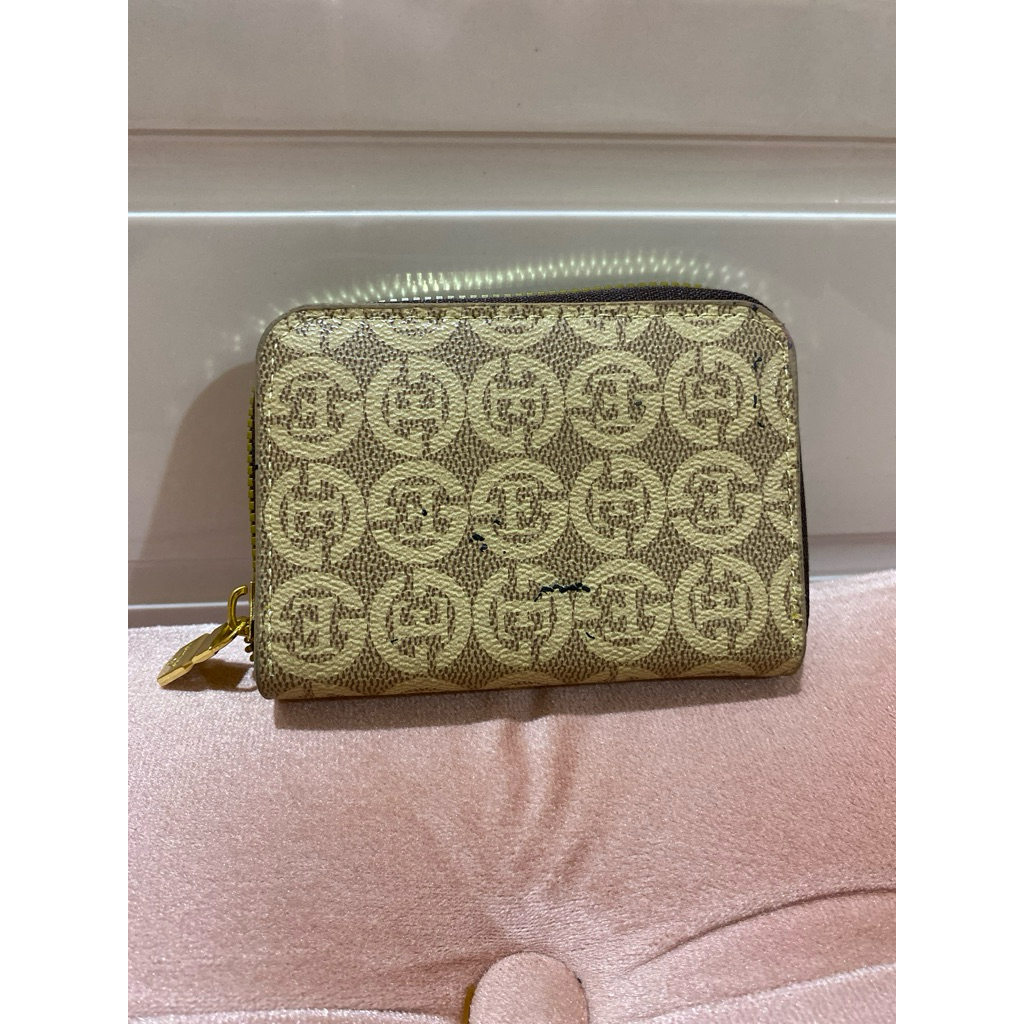 Sale Dompet Kartu Defect Warna Khaki Ambyarrr