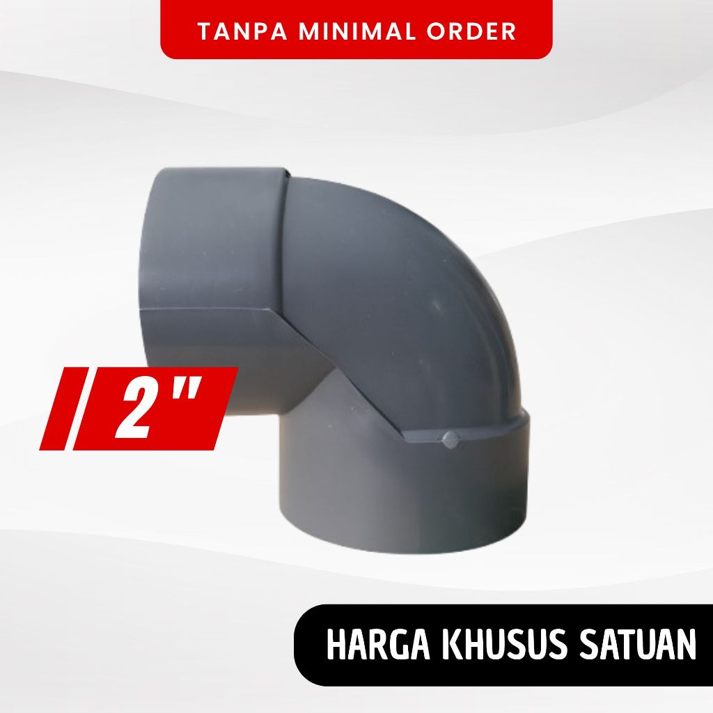 Keni Knee Elbow L 2 Inch Sambungan Pipa PVC 2"