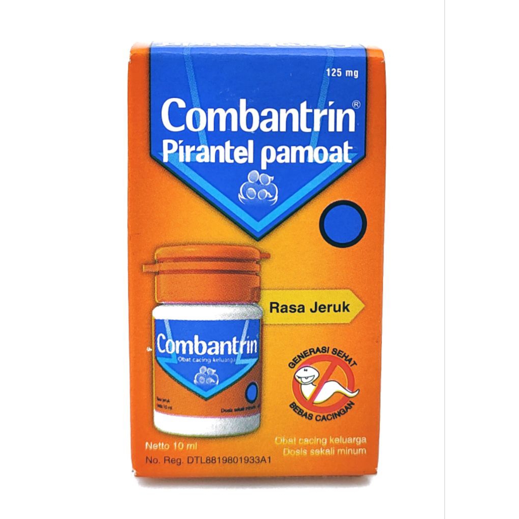 Combantrin Sirup 10 ml - Efektif Melumpuhkan Cacing, Aman untuk Anak dan Dewasa