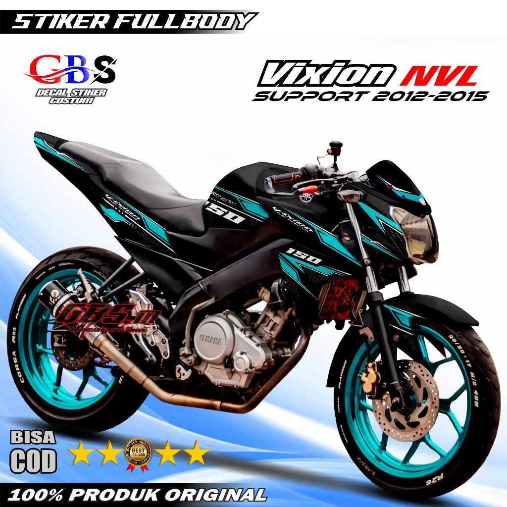 Terbaru Stiker Decal Variasi Vixion Nvl Sticker Fullbody Motor VIXION NVL 2012 2013 2014 Dekal Stike