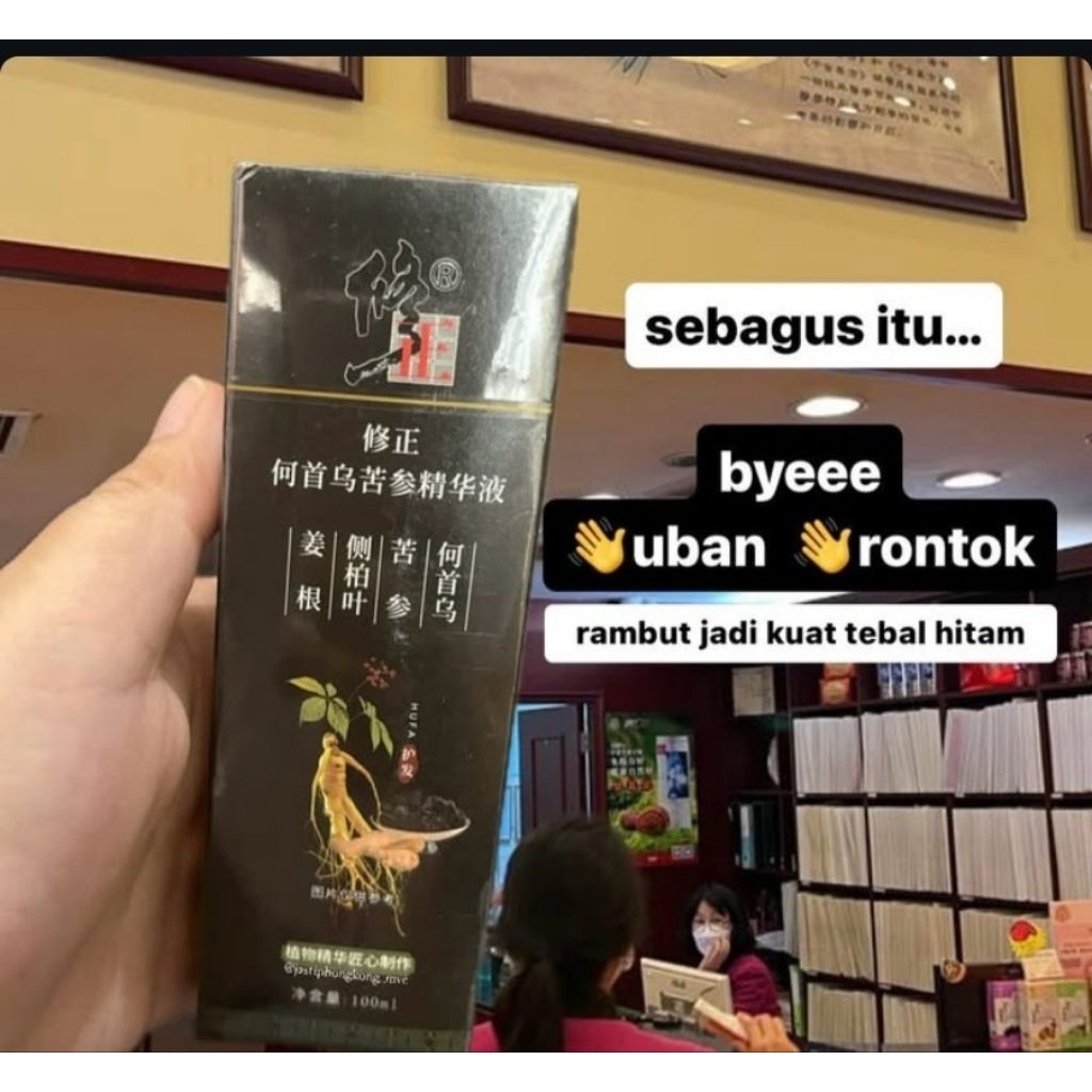 hair tonic fufufafa mengatasi kerontokan dan uban dirambut