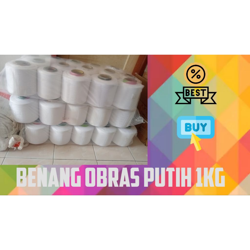 BENANG OBRAS PUTIH 1KG