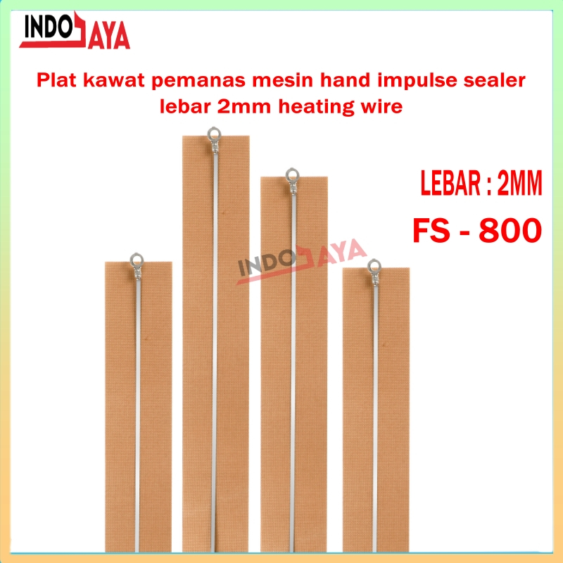Elemen pemanas impulse sealer plastik Kain + Kawat Element Sealer Lebar 2mm Untuk Semua Type mesin 8