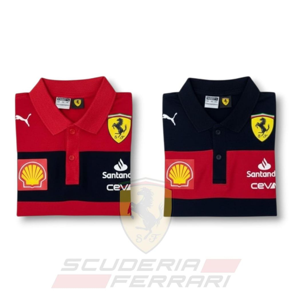 Kaos Kerah Puma X Ferarri Pria Premium Free Box