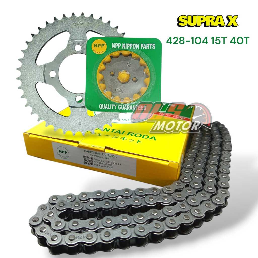 GEAR SET NPP SUPRA X SUPRA X 100 SUPRA FIT LAMA gir set rantai motor
