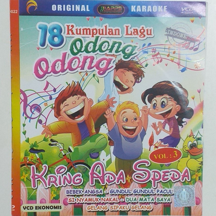 Kaset VCD Karaoke Original 18 Kumpulan Lagu Anak Odong Odong