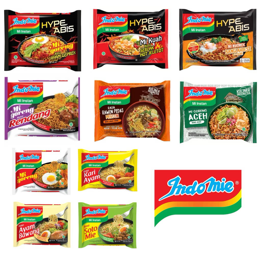 [WARUNG EMBUL.ID] INDOMIE GORENG SOTO KARI GEPREK SEBLAK ANEKA RASA (ISI 5)