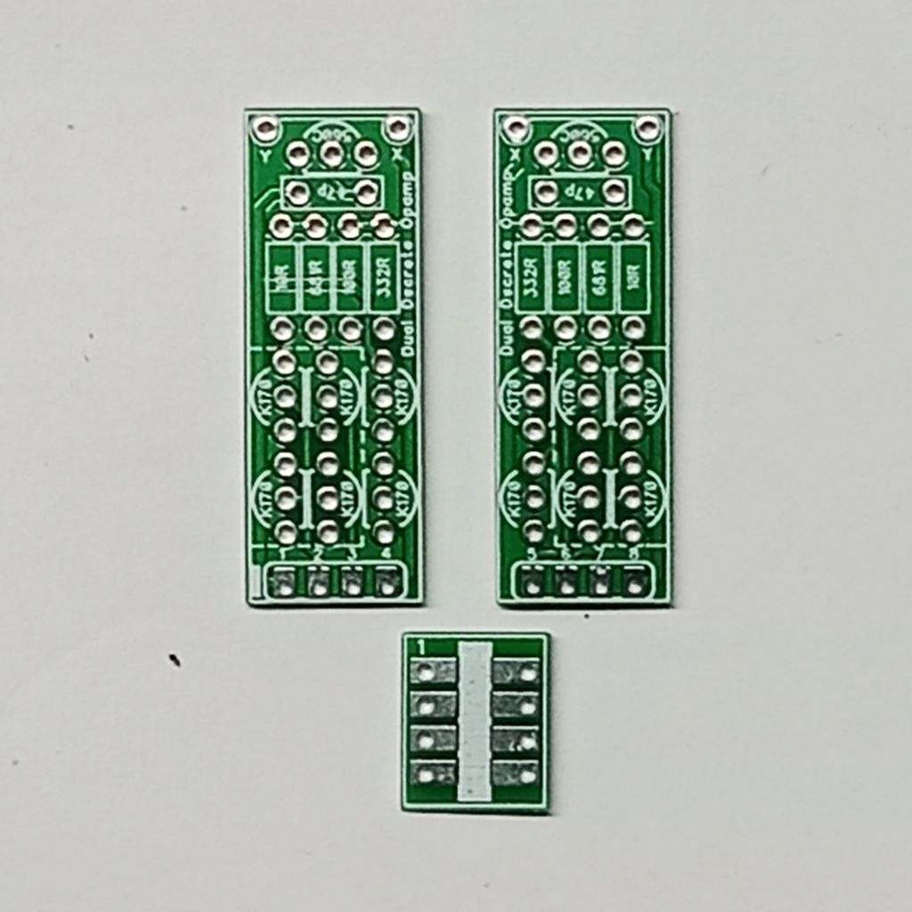 T-Audio PCBDO-003 PCB DIY Dual Discrete Opamp IC Versi Jfet Fet 2SK170 K170 BC560C