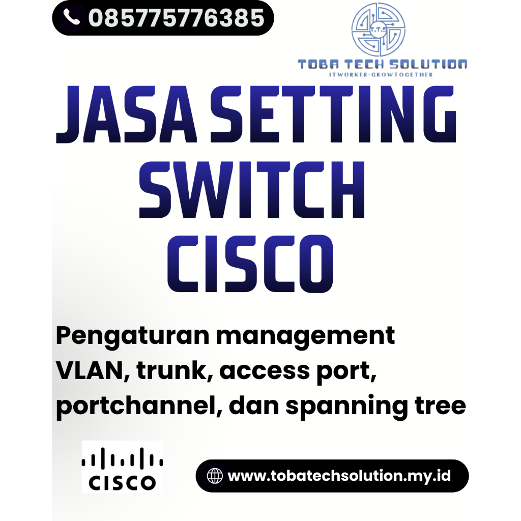Jasa Setting Switch Cisco (Layer 2 & Layer 3)