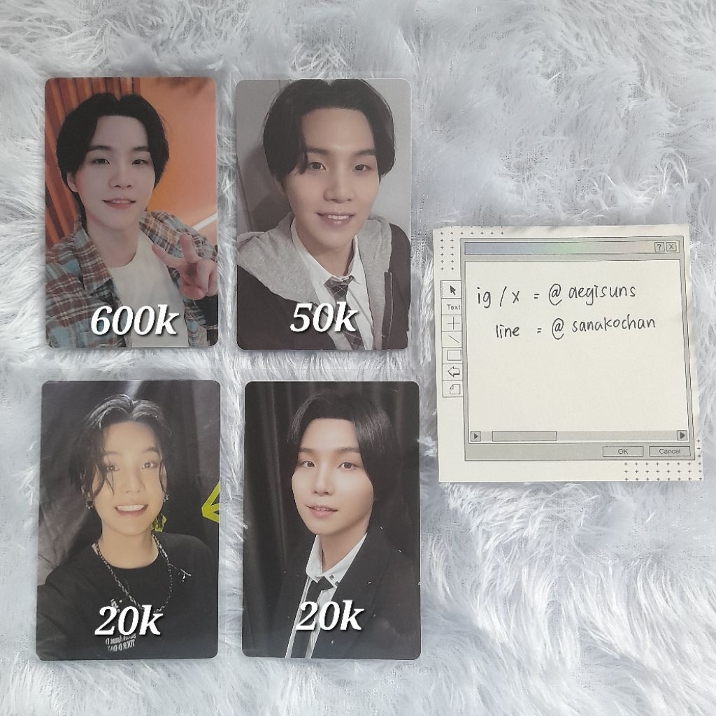 Photocard suga bts dday pob