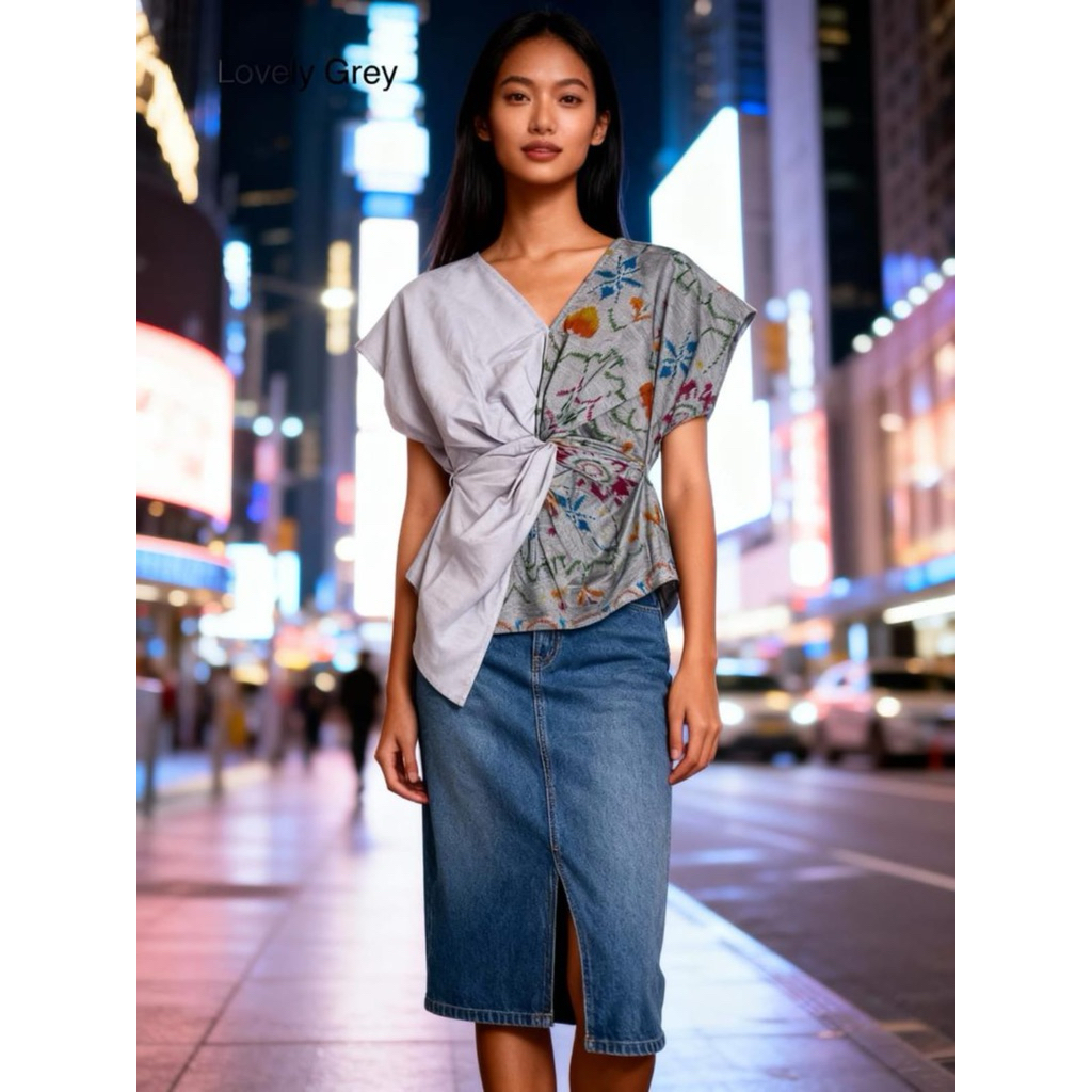 Atasan tenun Endek Bali wanita