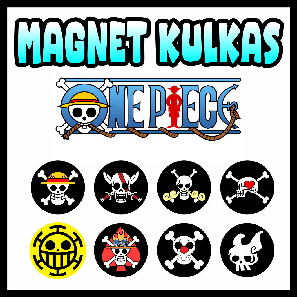 Magnet kulkas One Piece - Rumah Percetakan