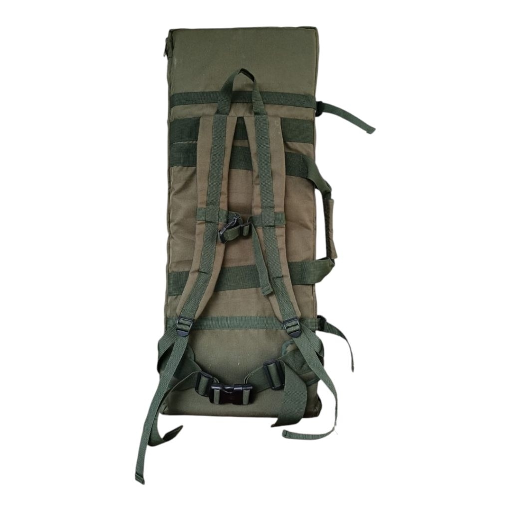 Tas PCP Kotak 100x33cm Warna Army Busa Tebal Waterproof – Jahitan Rapi + Tempat Pompa