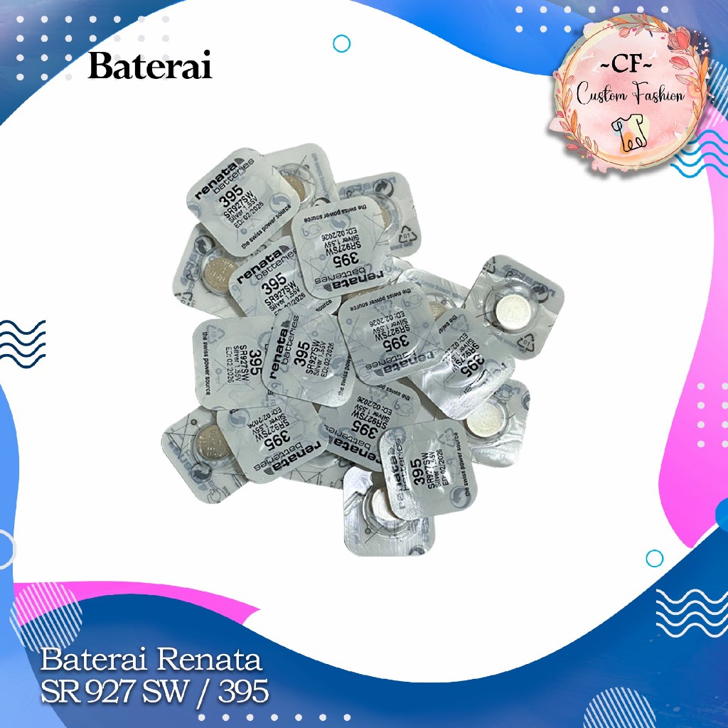 Baterai Jam Tangan Renata 395 Battery Batre Renata 927 SR927 SR927SW 395 / SR 927 SW Original