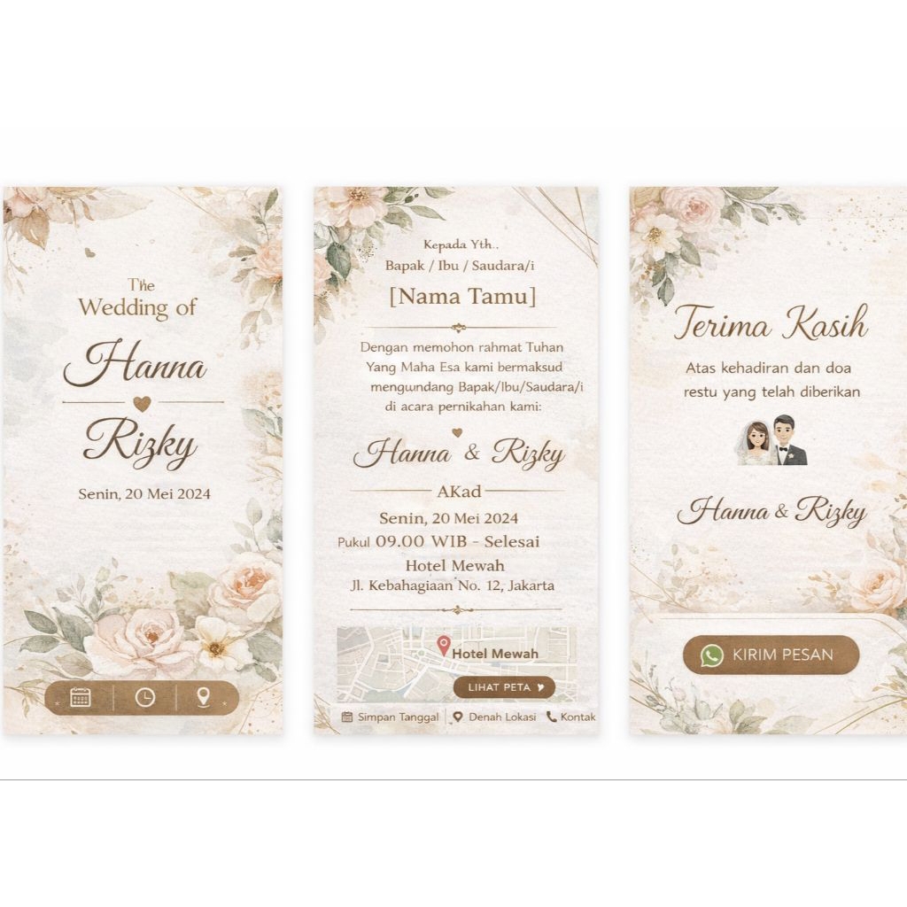 Undangan Pernikahan Digital – Desain Elegan & Modern