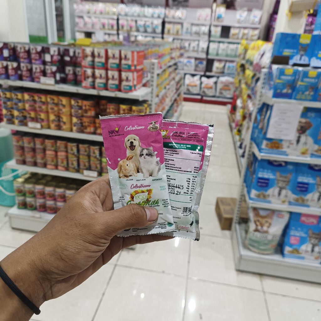 Susu Ecopet Colostrum Goatmilk 20g - Susu Sachet Bayi Kucing
