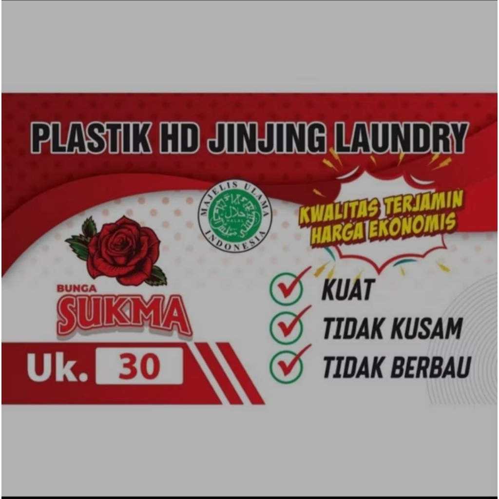 plastik pp by bunga sukma/plastik packing laundry/plastik laundry kiloan/plastik bucket/plastik pp b