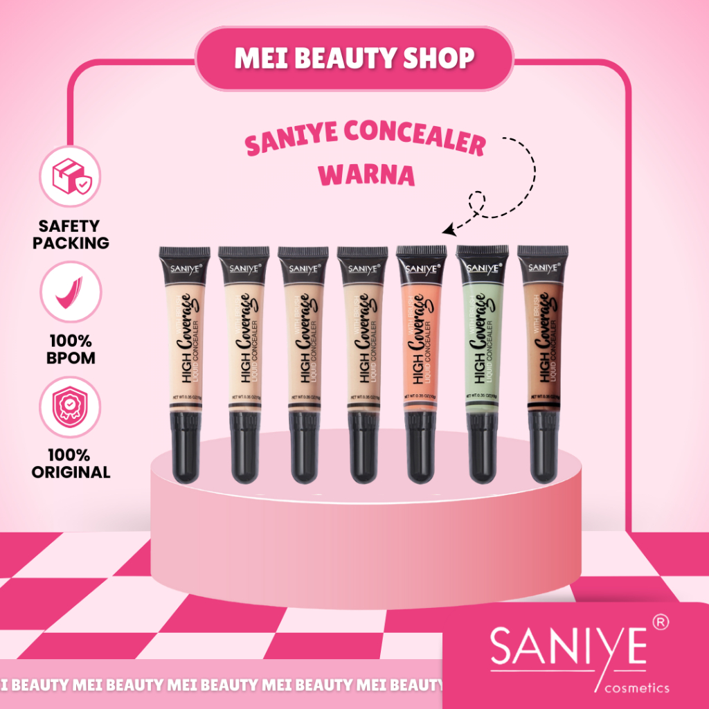 SANIYE 12 Warna Wajah Concealer Krim Foundation Blemish Cream Face Kosmetik R1072 / Concealer Saniye