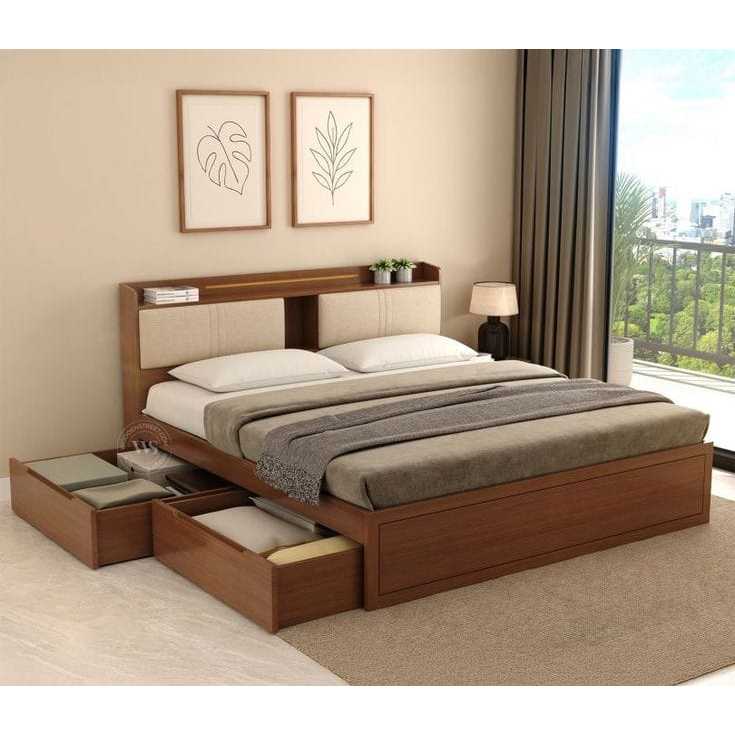 BED04. Tempat Tidur Laci Penyimpanan , Bed, Dipan ranjang jati Luxury Bahan Jati solid Jepara Dipan 